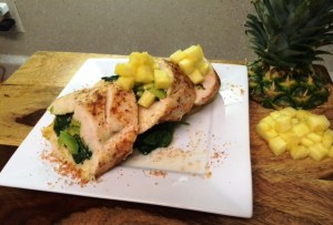 Talley avocado stuffed chicken