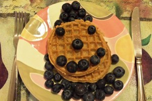 blue berry waffles